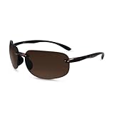 In Style Eyes Lovin Mawi Bifocal Wrap Around Sunglasses, Polarized Reading Glasses Reduce Sun Glare, Near Invisible Line Lens, Tortoise, 1.5x