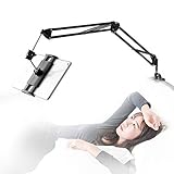 SAMHOUSING Tablet Stand for Bed,360 Degree Rotating Bed Tablet Mount Holder Stand with Aluminum Arm for iPad,iPhoneXS,N-Switch, Amazon Kindle Fire,or Other 4.7~12.9 inch-Screen Devices