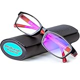 Prospek Blue Light Glasses for Woman and Men – Superior 99% Harmfull Blue Light Blocking Computer Glasses, Anti-Glare Bluelight Reading Glasses, Regular, No Magnification