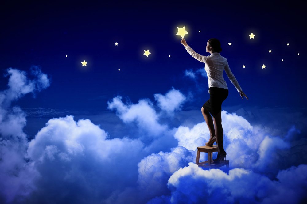 someone dreaming of the night sky