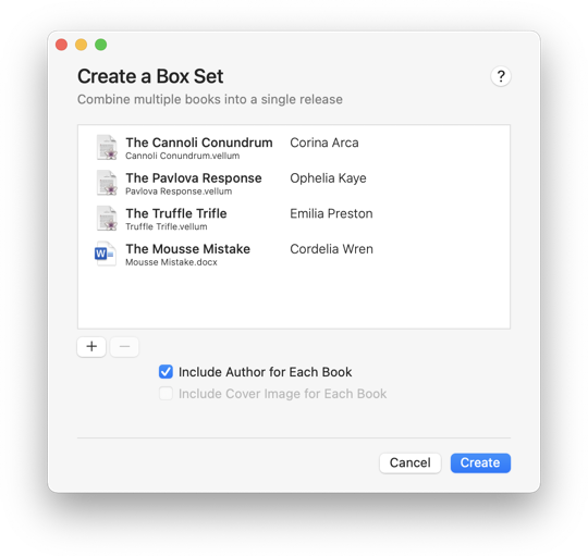 box sets in vellum