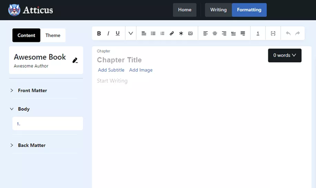 atticus dashboard
